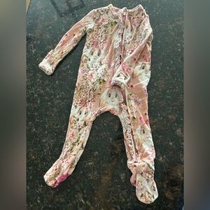 Posh peanut babsy footed onesie
